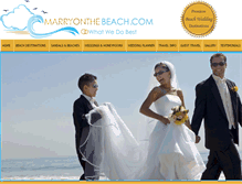 Tablet Screenshot of marryonthebeach.com